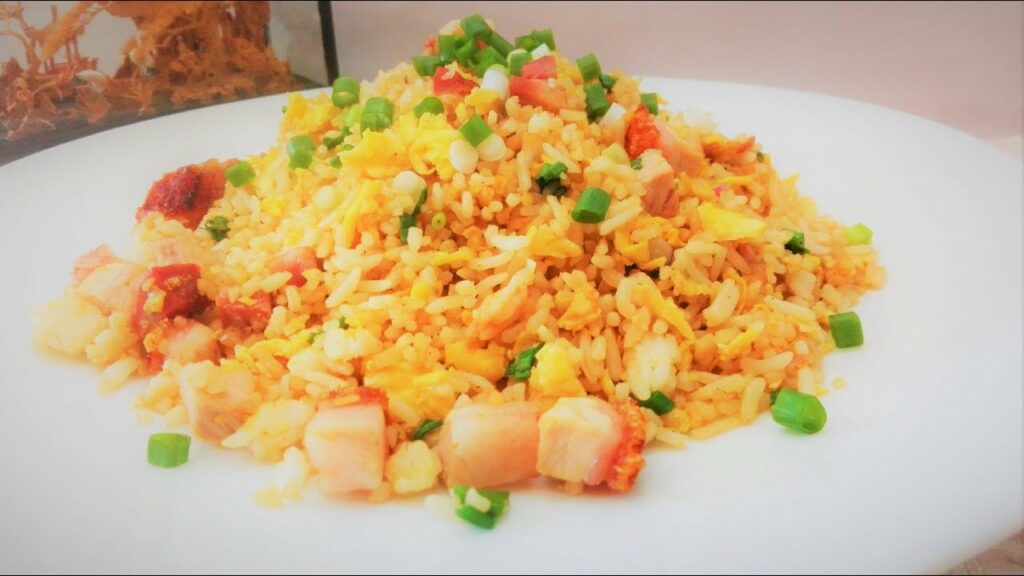 Roast pork fried rice M+M Tea